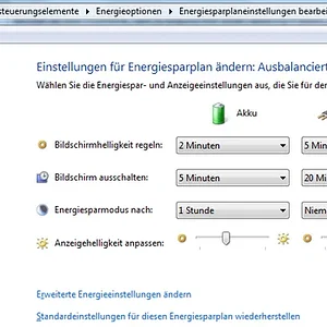 Bildschirmhelligkeit 1